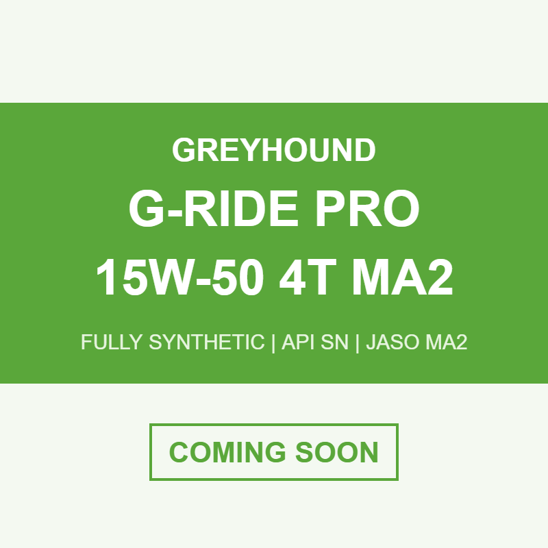 Greyhound G-Ride Pro 15W-50 4T MA2 coming soon