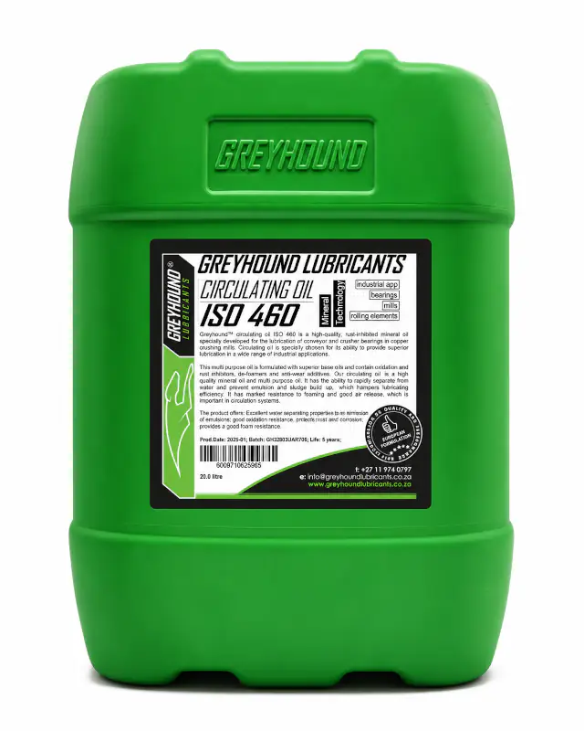 Greyhound Circulating Oil 460 20L