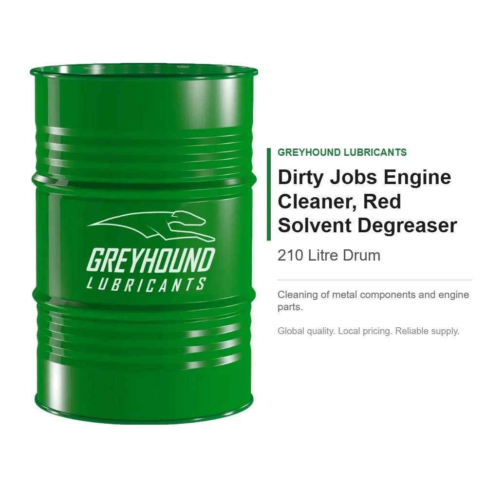 Dirty Jobs Engine Cleaner 210L Drum, Red Solvent Degreaser
