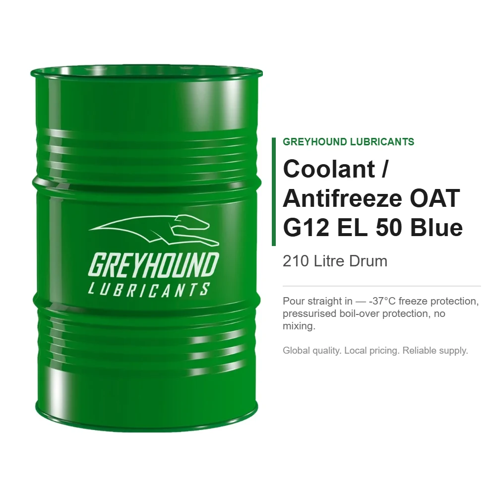 Greyhound Coolant / Antifreeze OAT G12 EL 50 Blue 210L Drum