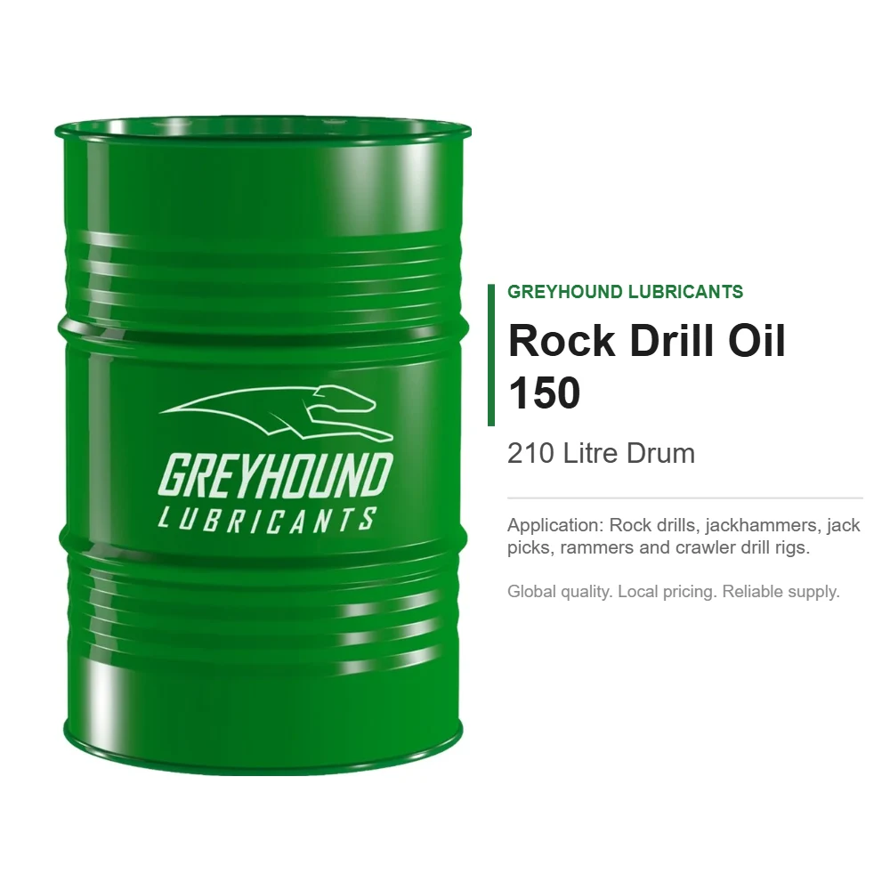Greyhound Rock Drill Oil 150 210L Drum